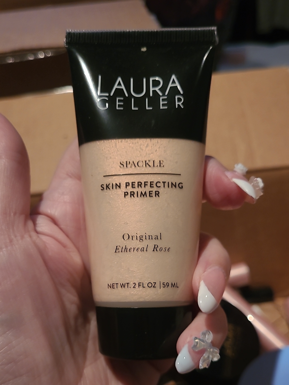 Laura Geller Skin Perfecting Primer - Ethereal Rose (Peach Pink Shimmer)